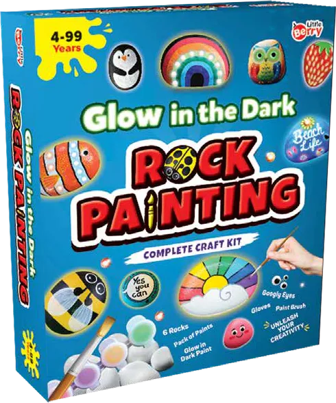 Glow in the Dark Rock Painting