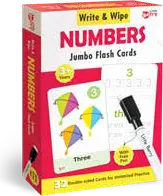 Write & Wipe Jumbo Flash Cards: Numbers