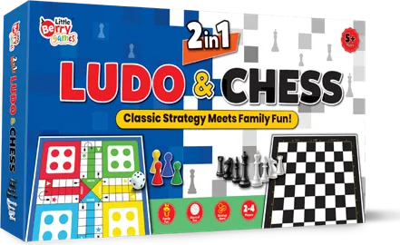 Junior 2 in 1 Ludo & Chess
