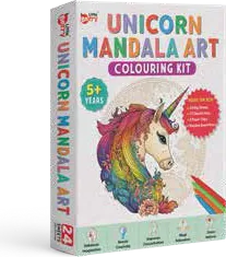 Unicorn Mandala Art Colouring Kit